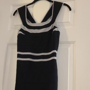 Elegant Black and Gray Dress